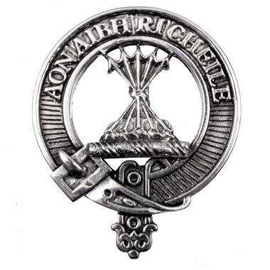 Carrick <br>Clan Cameron Crest Cap Badge 