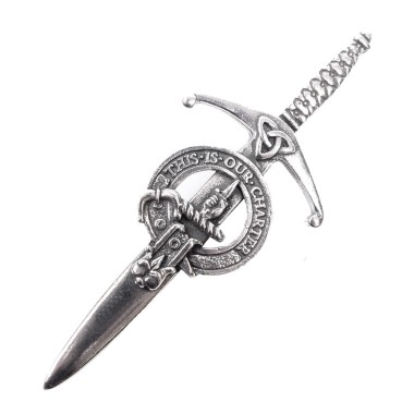 Kilt Pin <br>Clan Charteris Crest