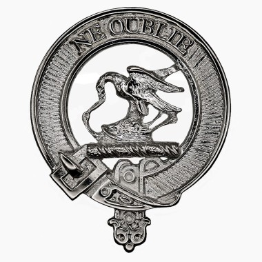 Carrick <br>Clan Graham Crest Cap Badge 