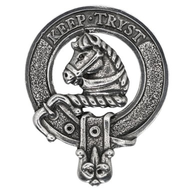 <br>Clan Hepburn Crest Cap Badge