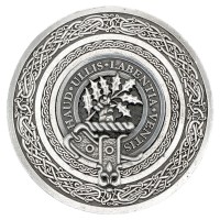 <br>Clan Irving of Bonshaw Crest Circular Belt Buckle 