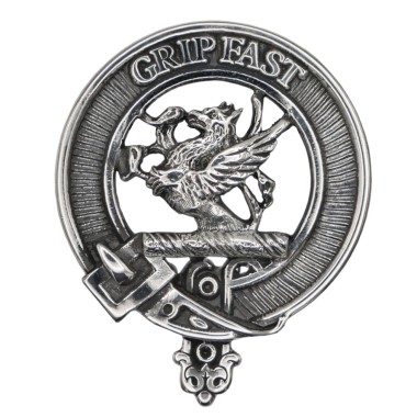Carrick <br>Clan Leslie Crest Cap Badge 