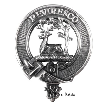 Carrick <br>Clan Maxwell Crest Cap Badge 