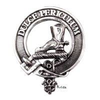 Carrick <br>Clan Macaulay Crest Cap Badge 