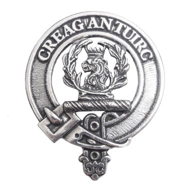 Carrick <br>Clan Maclaren Crest Cap Badge 