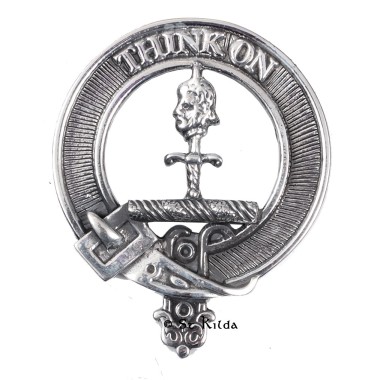 Carrick <br>Clan Maclellan Crest Cap Badge 
