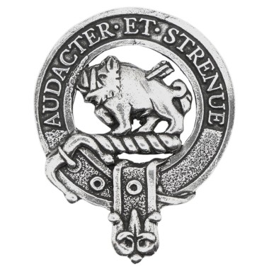 <br>Clan Pollock Crest Cap Badge