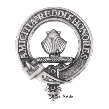 Carrick <br>Clan Pringle Crest Cap Badge 