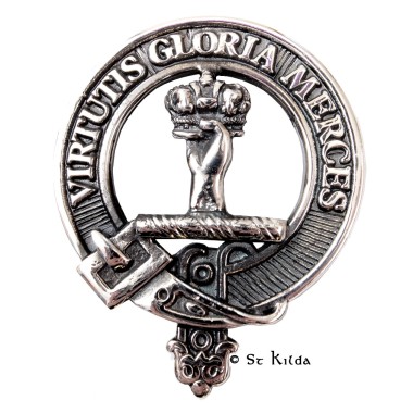 Carrick <br>Clan Robertson Crest Cap Badge 