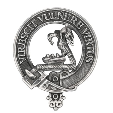 Carrick <br>Clan Stewart Crest Cap Badge 
