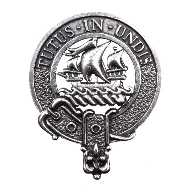 <br>Clan Wood Crest Cap Badge