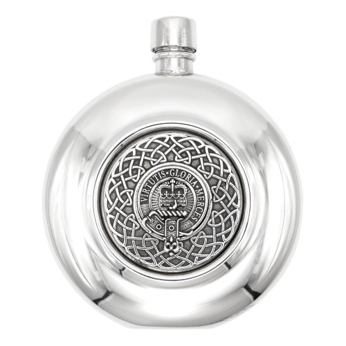 Simple Sporran Flask Scottish Clan Crest
