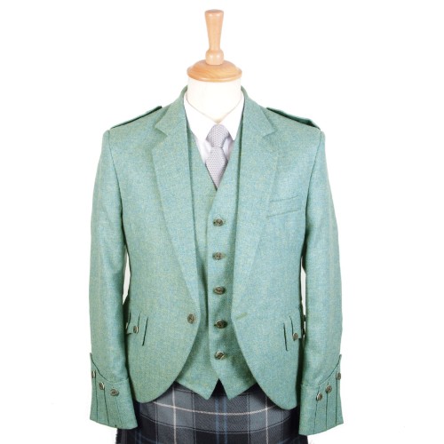 50S Lovat Green Tweed Argyll Jacket and Waistcoat