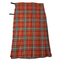 Morrison Red Ancient Kilted Skirt - W:34 H:41 L:34