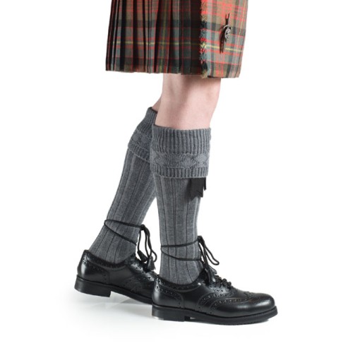 Clearance Grey Kilt Hose