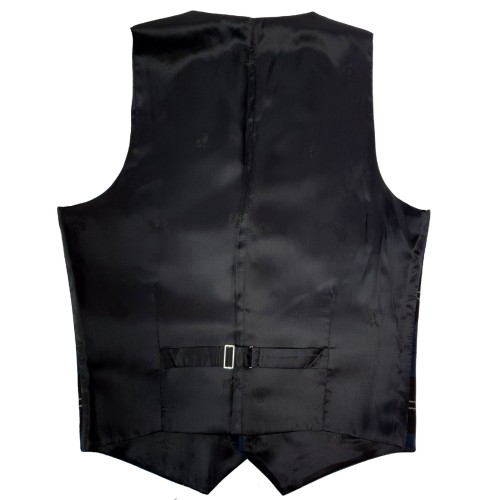 40" Ramsay Blue Tartan Waistcoat