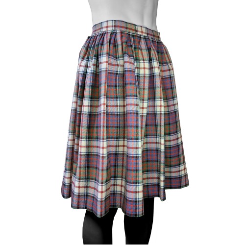 Gathered Tartan Skirt (up to 29" long)