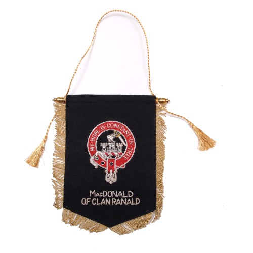Embroidered MacDonald of Clanranald Clan Banner