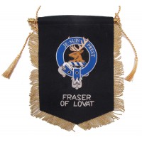 Embroidered Fraser of Lovat Clan Banner