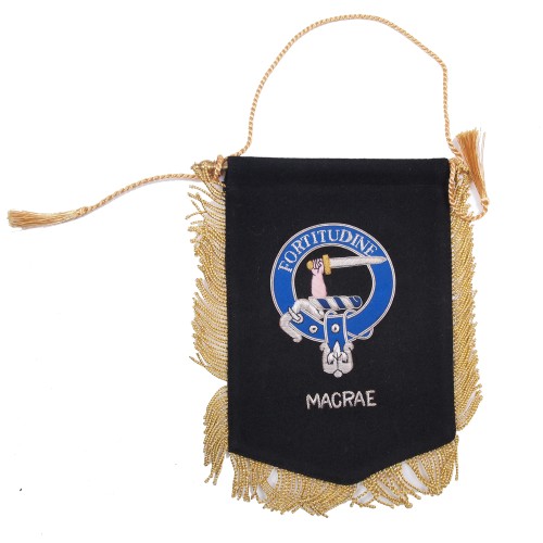 Embroidered MacRae Clan Banner