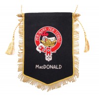 Embroidered MacDonald Clan Banner