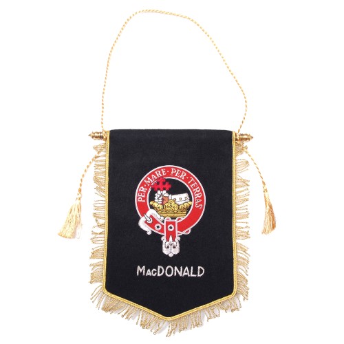 Embroidered MacDonald Clan Banner