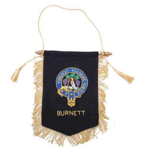 Embroidered Burnett Clan Banner
