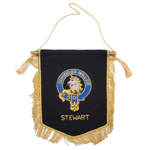 Embroidered Stewart of Appin Clan Banner
