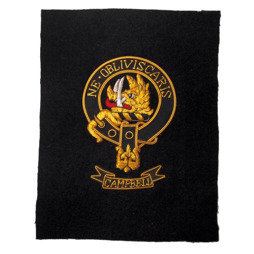 Sew-in Clan Campbell Patch - Black