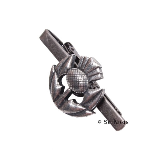Tie Clip - Celtic Deco Thistle 