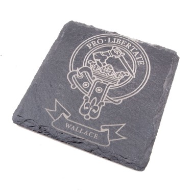 Clan Erskine Crest Slate Coasters (pack of 4)