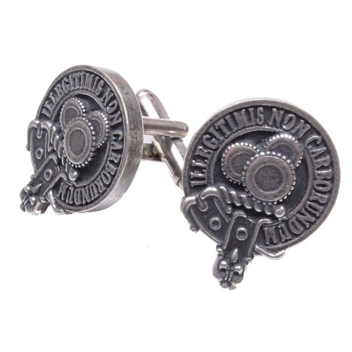 Cufflinks - Gear Crest: Don't let them grind you down.