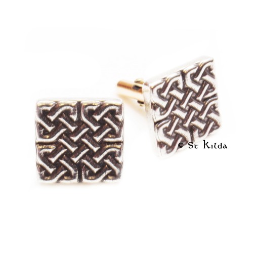 Cufflinks Carved Celtic Knot