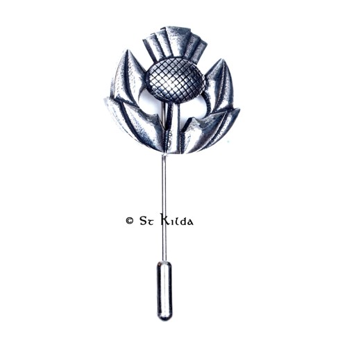 Lapel/Tie Pin - Celtic Deco Thistle