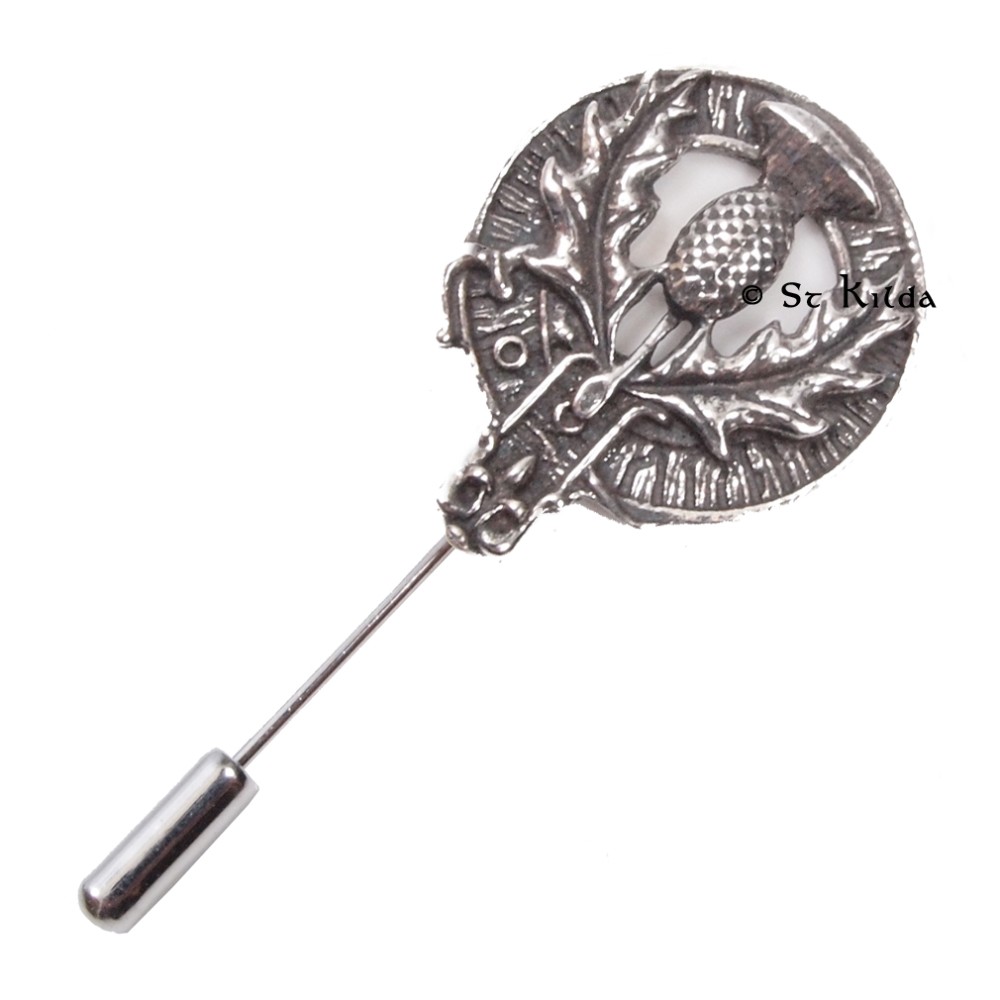 Lapel/Tie Pin with Thistle Crest Lapel/Tie Pin with Thistle Crest