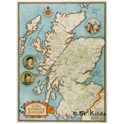 Clan Map of Scotland