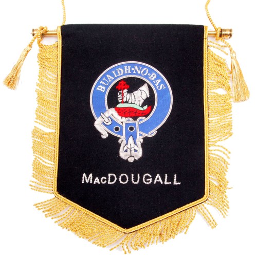 Embroidered MacDougall Clan Banner