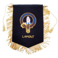 Embroidered Lamont Clan Banner