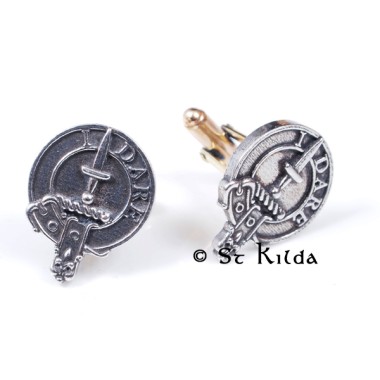<br>Clan Dalziel Crest Cufflinks