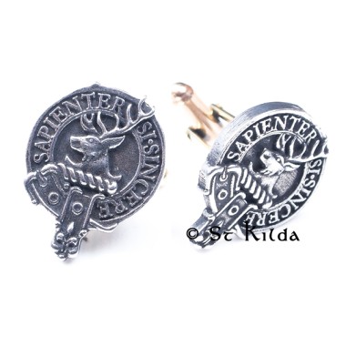 <br>Clan Davidson Crest Cufflinks