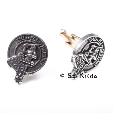 <br>Clan Macfarlane Crest Cufflinks