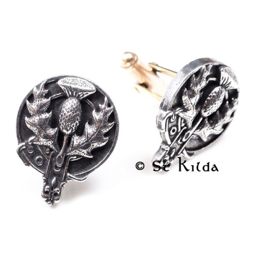 Cufflinks Scottish Thistles
