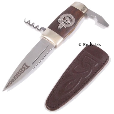 Officer Sgian Dubh <br>Clan Pollock Crest