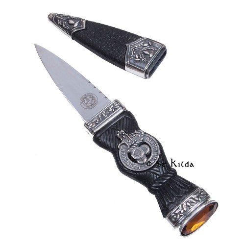 Sgian Dubh - Gear Crest "Don't let them grind you down."