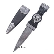 Sgian Dubh - Damascus Clan Crest