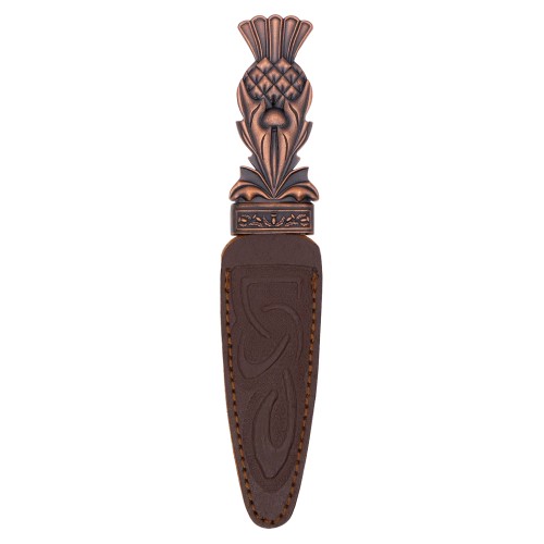 Thistle Deco Copper Sgian Dubh