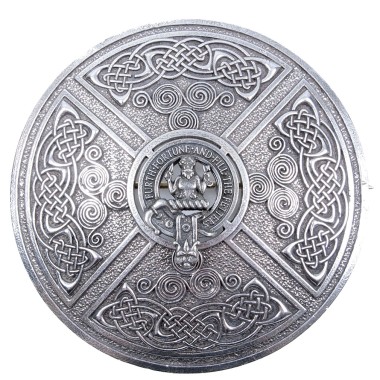 Plaid Brooch <br>Clan Erskine Crest Saltire