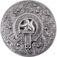Plaid Brooch Caledonia Thistle Clan Grant Crest