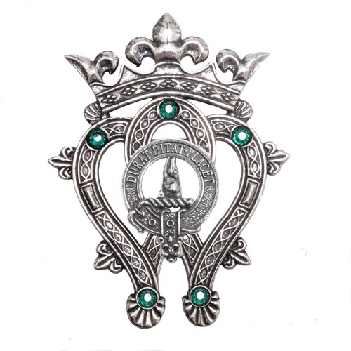 Large Scottish Clan Crest Luckenbooth Brooch