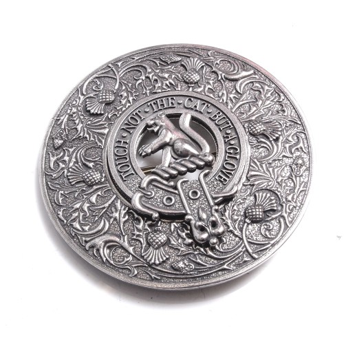 Plaid Brooch Caledonia Thistle Clan Crest